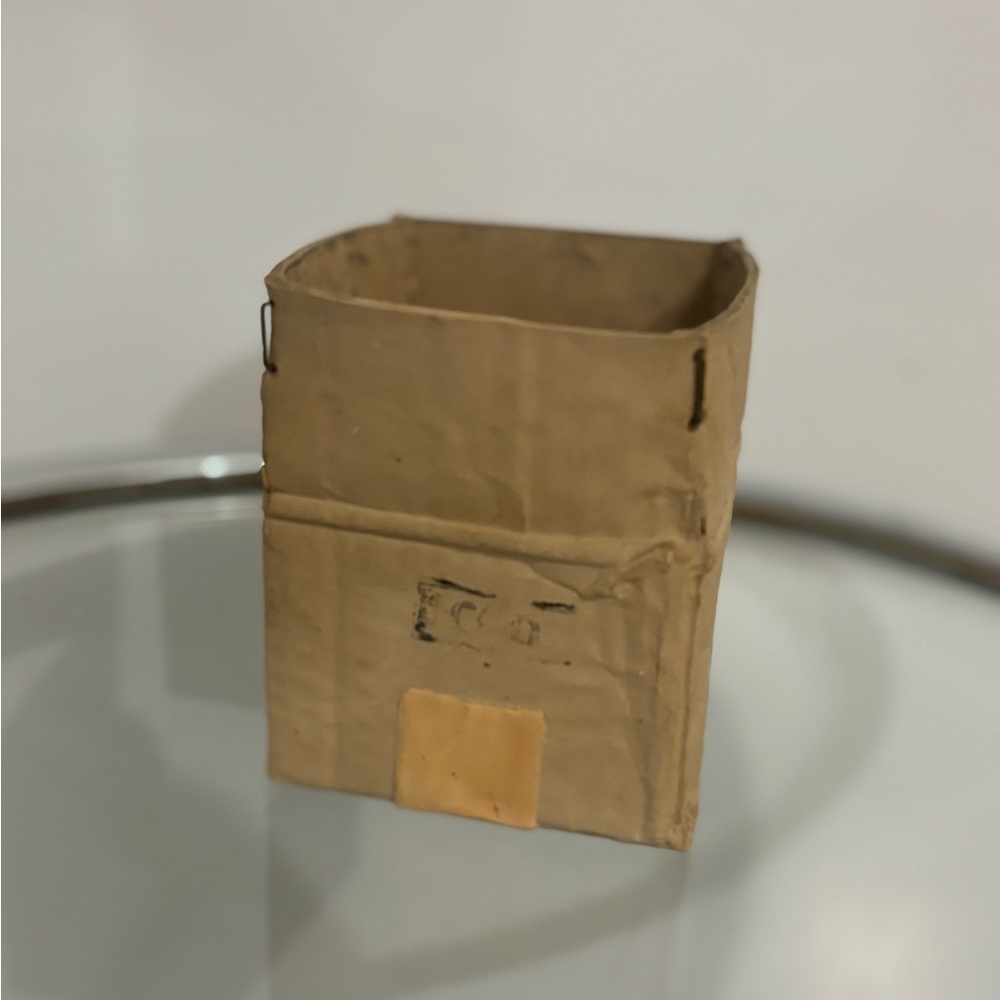 Vintage Michael Harvey Cardboard Box Vase